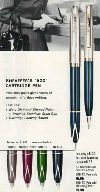 Sheaffer Imperial 2444 Fountain Pen Stainless Steel Replacement Body & Cap NOS 