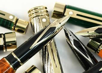 Sheaffer Targa EF F M B S Feder Griffstück Sektion Chrom originales Ersatzteil 